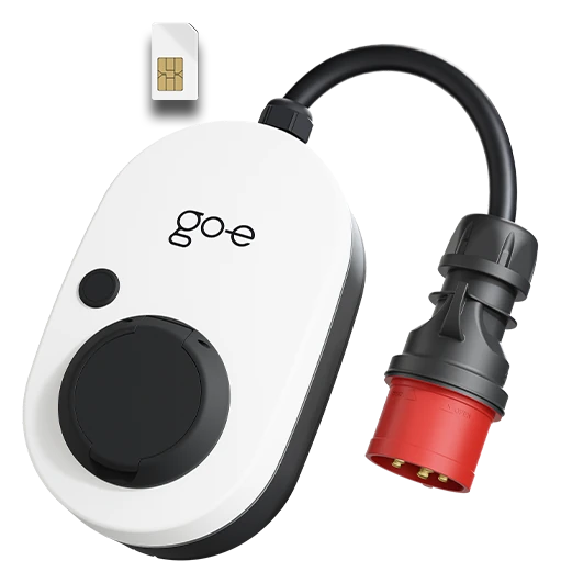 go-e Charger Gemini flex 2.0, schuin aanzicht